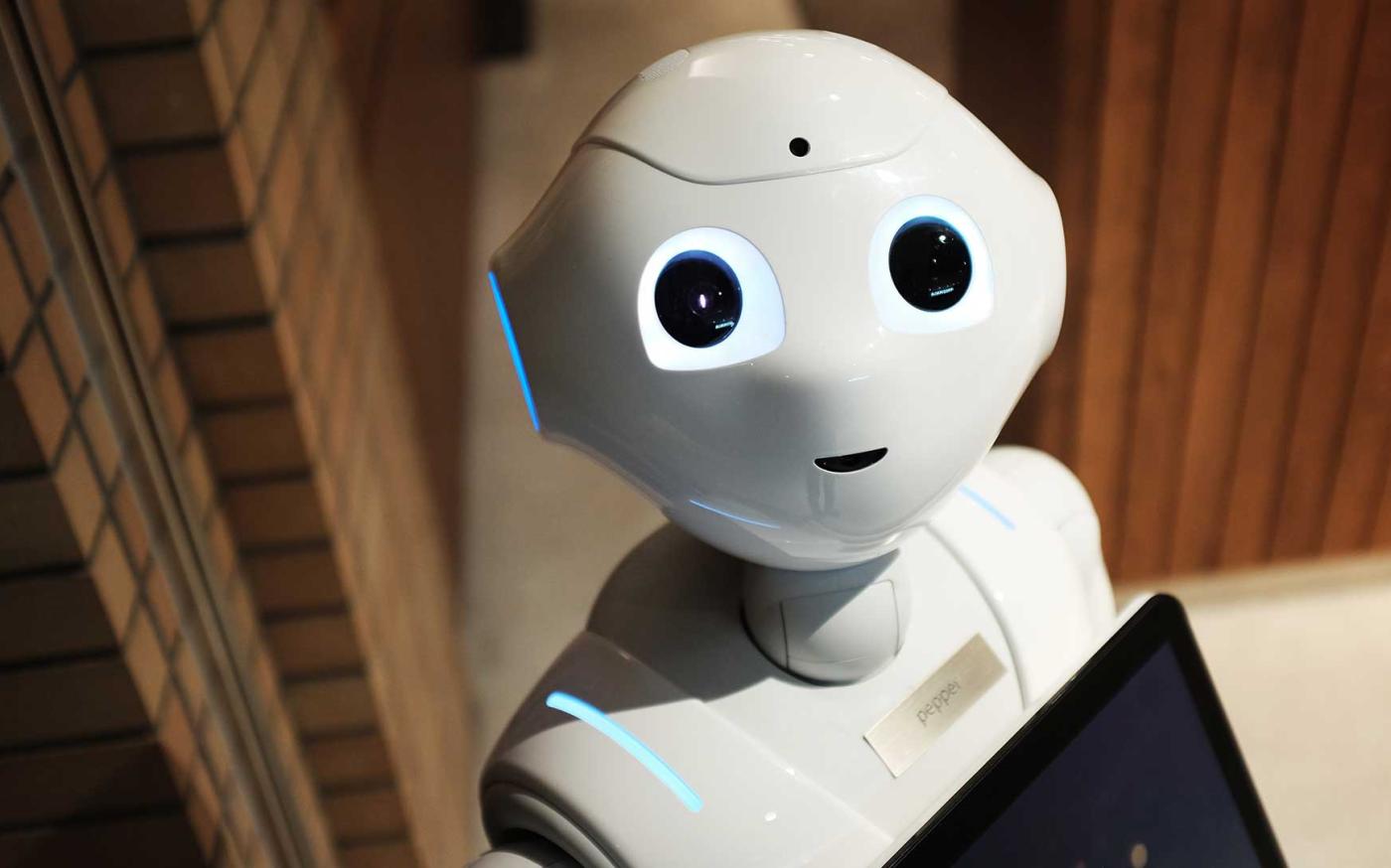 Robot with computer.