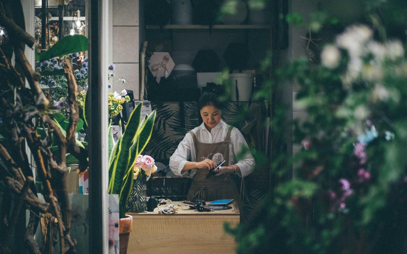 Business owner in her shop.